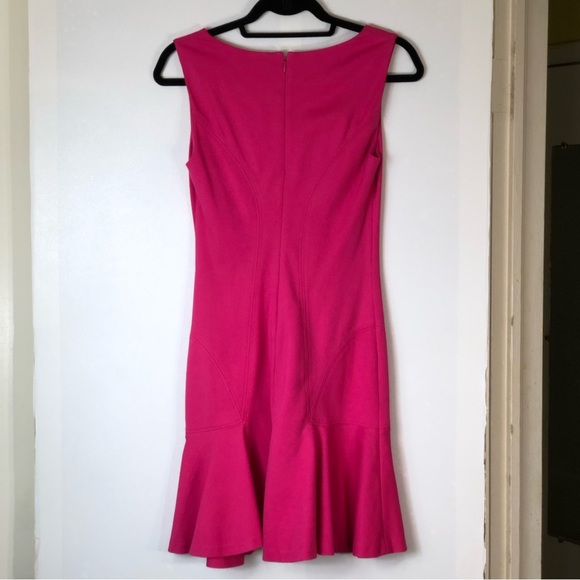 Diane von Furstenberg Carla Sleeveless Flared-Hem Dress in Jazzberry Pink - Picture 9 of 15